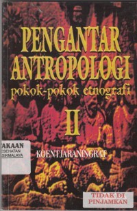 Pengantar Antropologi II
